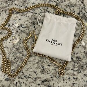 Coach Dinky Chain Strap - Old Brass